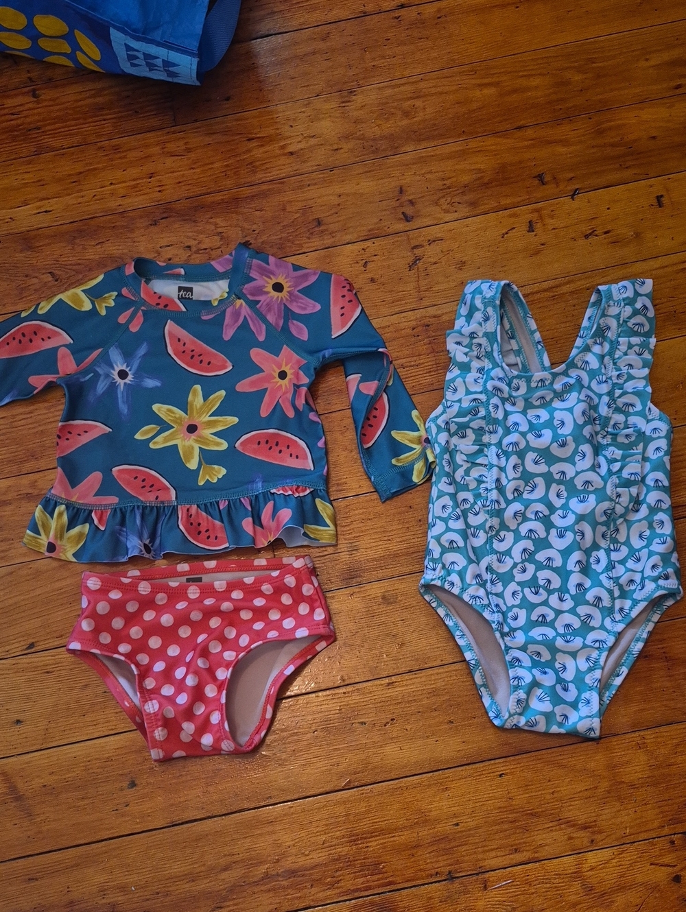 Tea Collection 9-12 Swimsuit Lot Girls